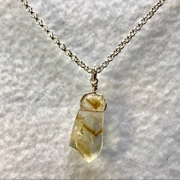 Stylish Genuine Citrine Pendant! - Picture 2 of 5